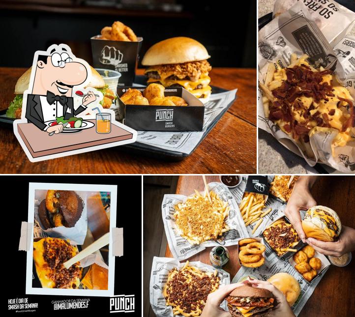 Sanduíche de carne de porco desfiada em Punch Smash Burgers - Pátio Vinhedos