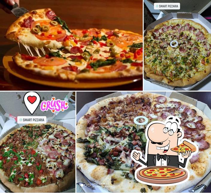 Experimente pizza no Restaurante e Pizzaria Smart