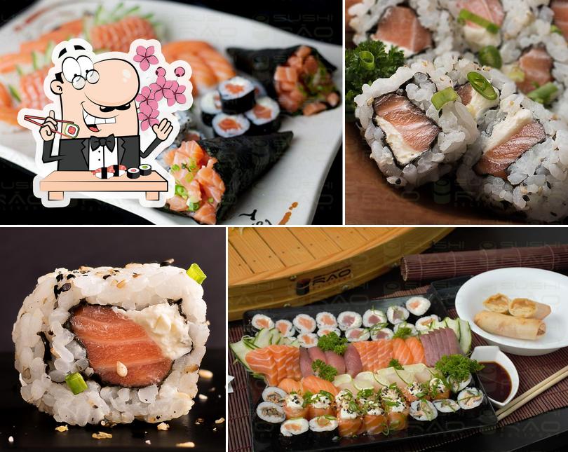 Peça diversas opções de sushi