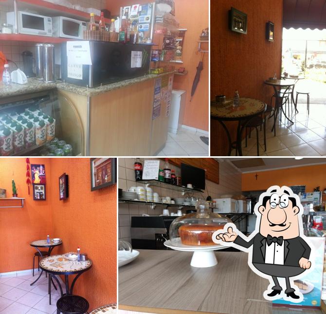 El interior de Café e Confeitaria Angélica