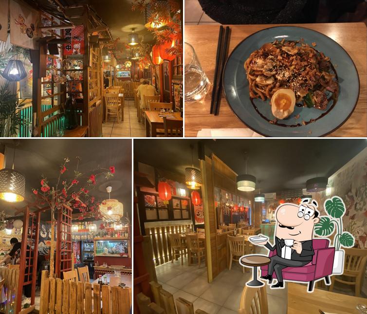 Installez-vous à l'une des tables de Kyoto le petit japon