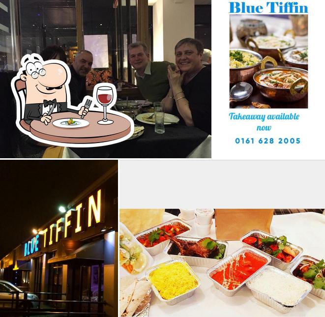 Food at Blue Tiffin Restaurant