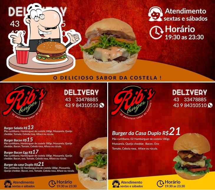 Peça um hambúrguer no Ribs Burger Londrina