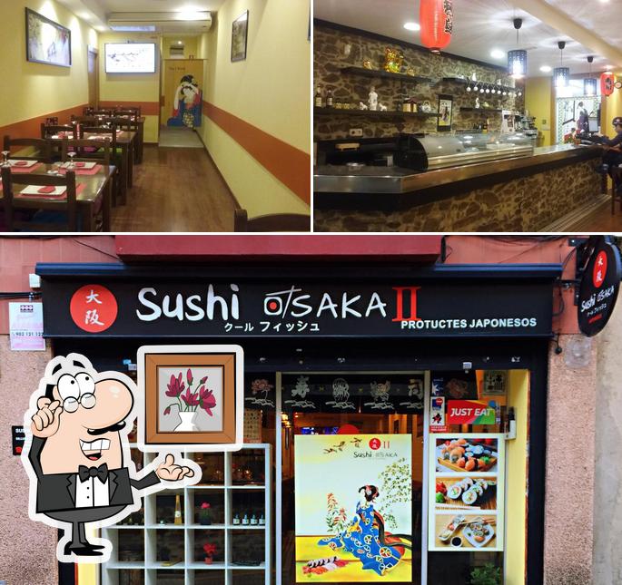 Las fotos de interior y comida en sushi osaka