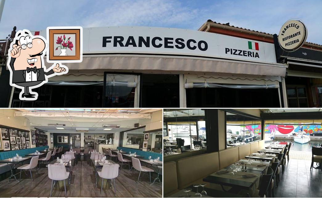 Francesco Ristorante se distingue par sa intérieur et extérieur