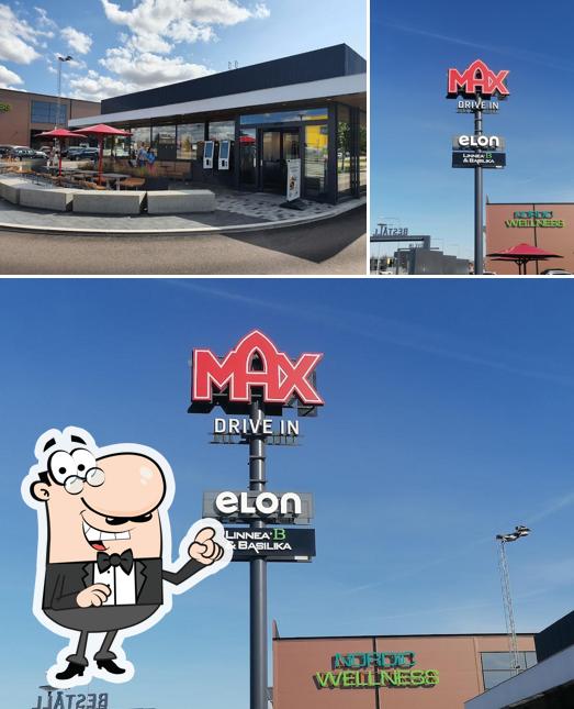 The exterior of MAX Burgers