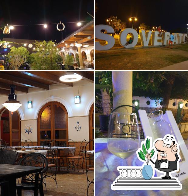 La esterno e interni del ristorante