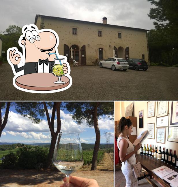 Guarda la immagine che presenta la bevanda e esterno di Fattoria Il Palagio