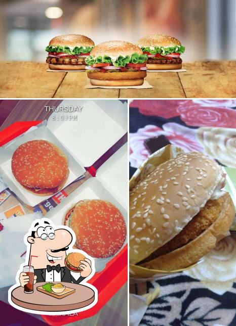 Try out a burger at Burger king