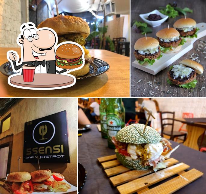 Gli hamburger di Cinque sensi bar&bistrot potranno soddisfare i gusti di molti