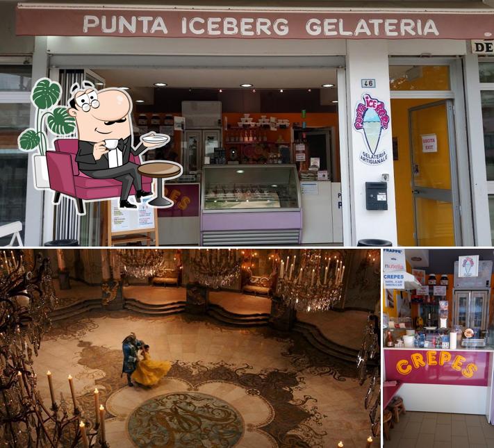 Gli interni di Punta Iceberg Gelateria