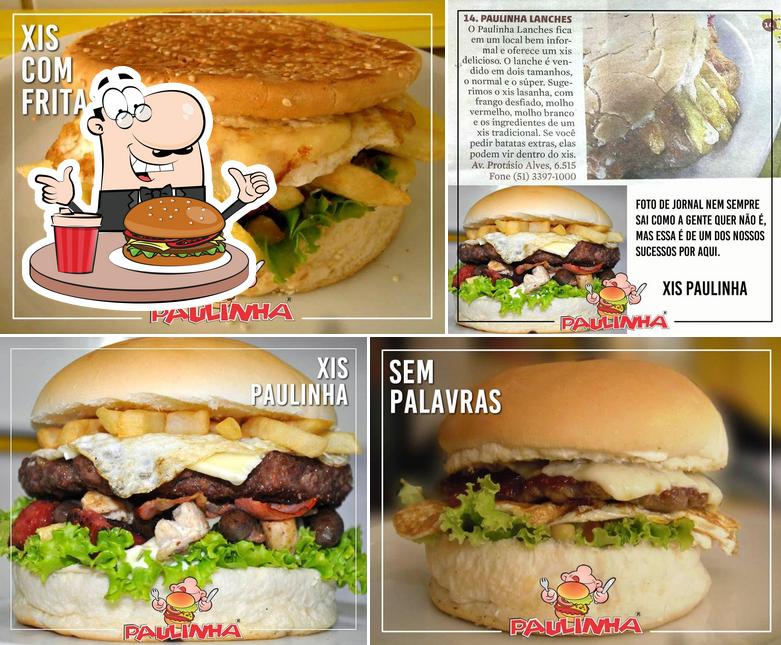 Try out a burger at Paulinha Lanches