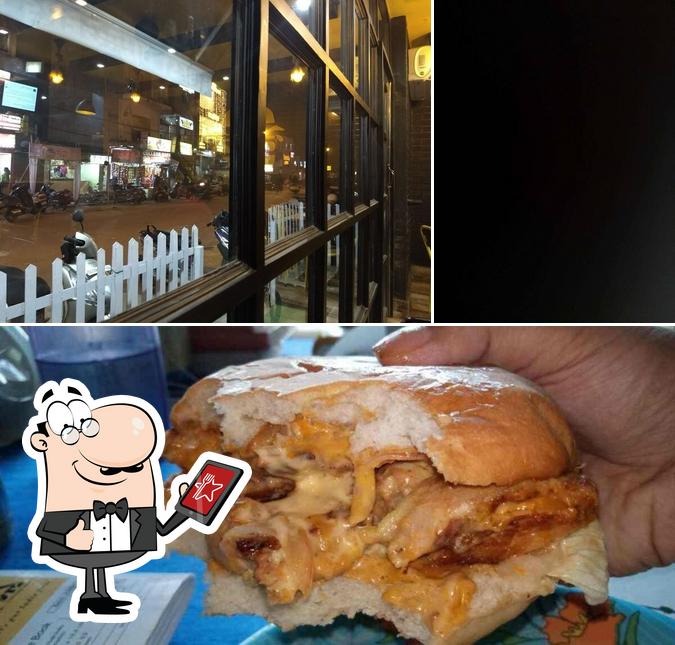 This is the picture depicting exterior and food at Biggies Burger : College Square (Cuttack)