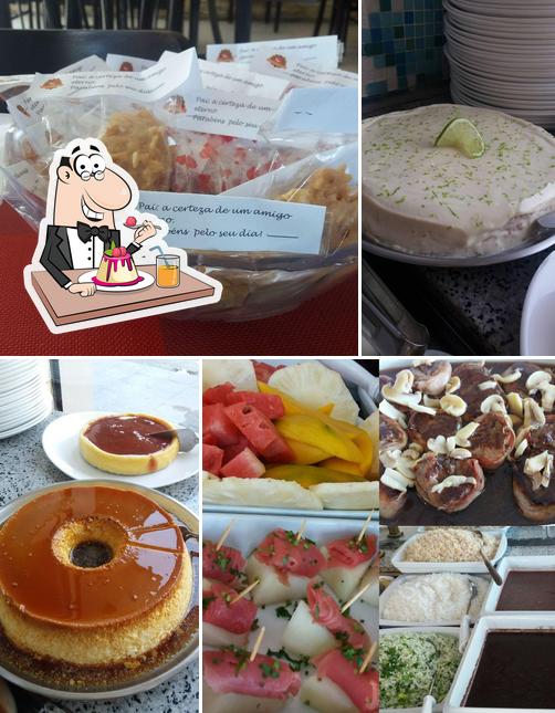 D´lou Delicias Restaurante serve uma seleção de sobremesas