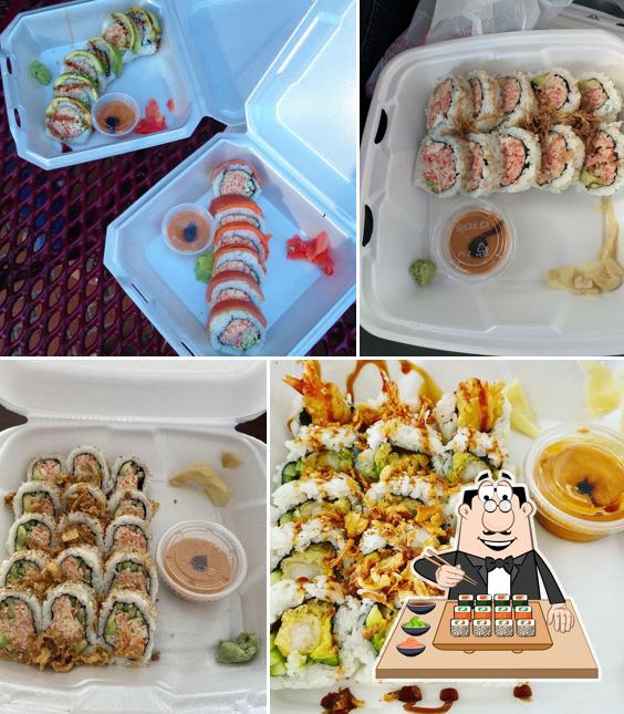 Pick various sushi options