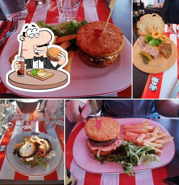 Prenez un hamburger à Restaurant La Boucherie
