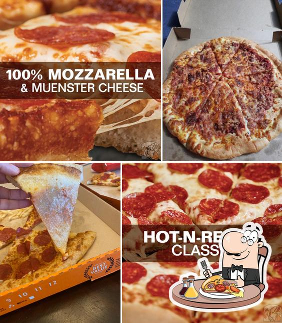 Pick pizza at Little Caesars Pizza