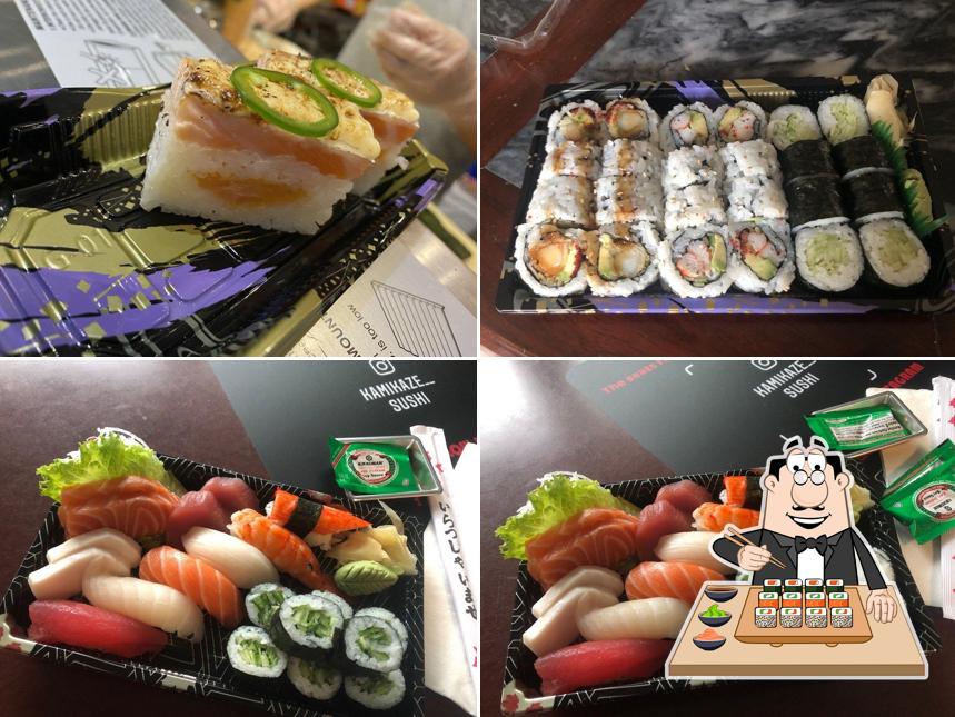 Les sushi sont servis à Kamikaze Sushi