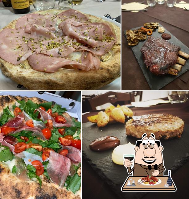 Ordina i piatti di carne a Pizzeria la canonica