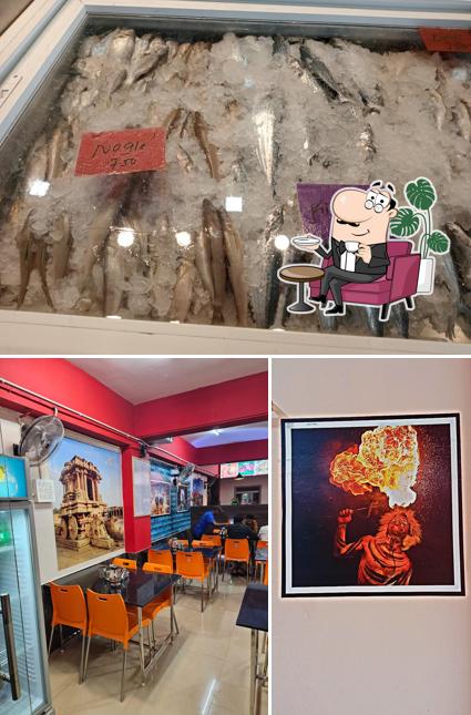 GOLDEN SEA FOOD RESTAURANT is distinguished by interior and food