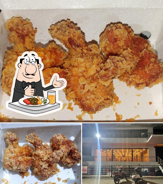 This is the picture showing food and exterior at CRUNCHY CHICKEN