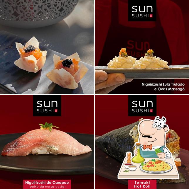 Comida em Sun Sushi