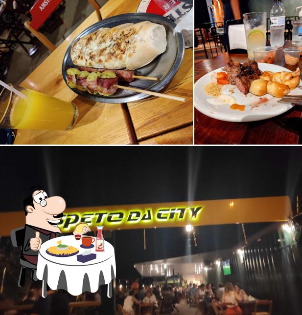 Experimente um hambúrguer no Espeto da City
