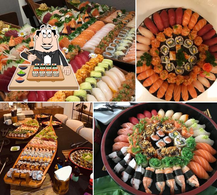 Experimente diferentes opções de sushi