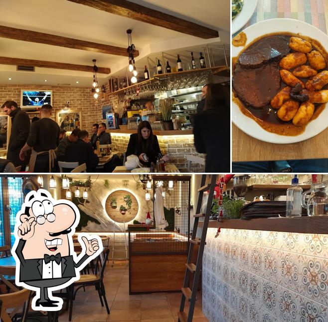 Gli interni di Bistro Mrvica