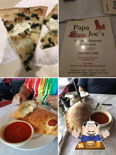 Food at Papa Joe's Italian Restaurant & Pizzeria