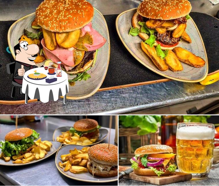 Hamburguesa en Il Tusighin Arona - Pub, restaurant and cocktail bar