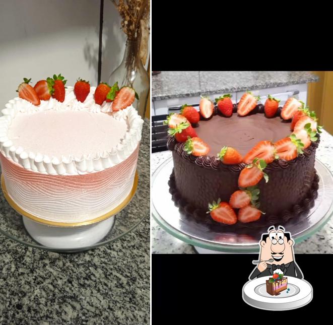 Bolo de chocolate em FERNANDA BOLOS E DOCES