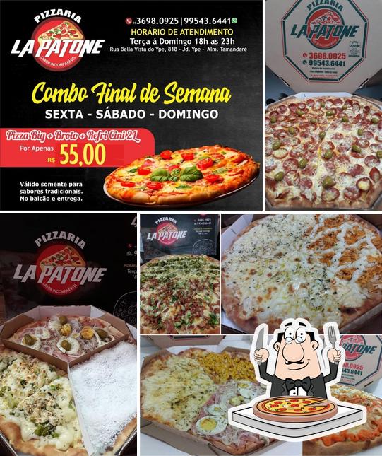 Peça pizza no Pizzaria La Patone