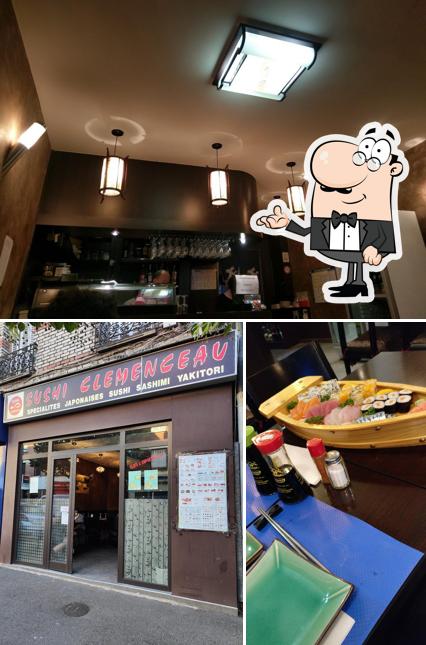 L'intérieur de Sushi Clémenceau