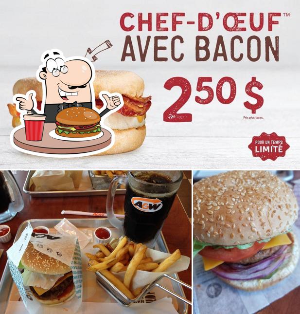 Faites-vous plaisir avec un hamburger à A&W Canada