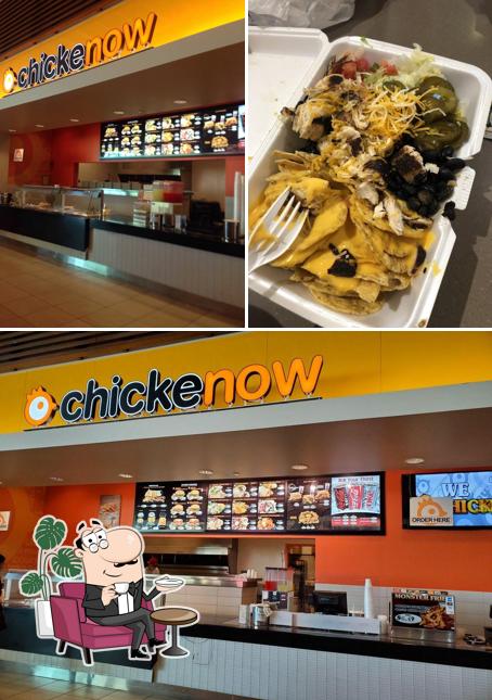 The interior of Chicken Now