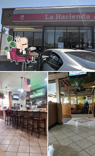Estas son las imágenes que muestran interior y exterior en La Hacienda Mexican Restaurant