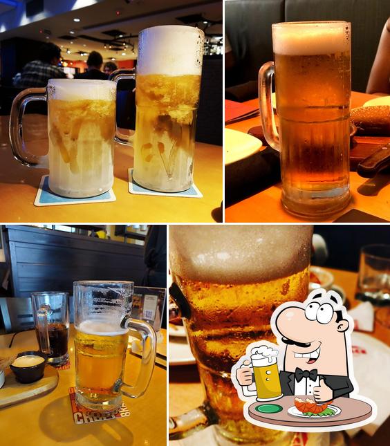 Outback Steakhouse Shopping Cidade São Paulo offerece uma variedade de cervejas