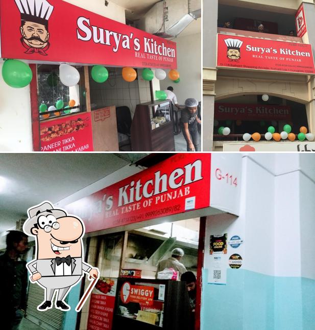 The exterior of Surya's kitchen
