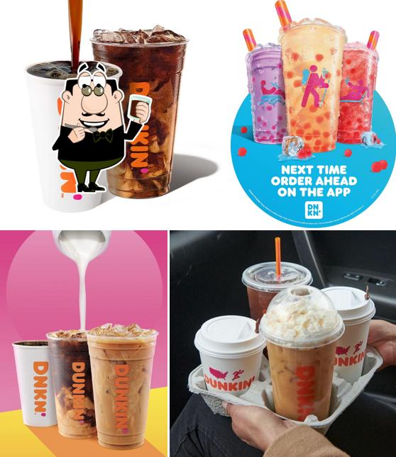 Check out various beverages served at Dunkin'