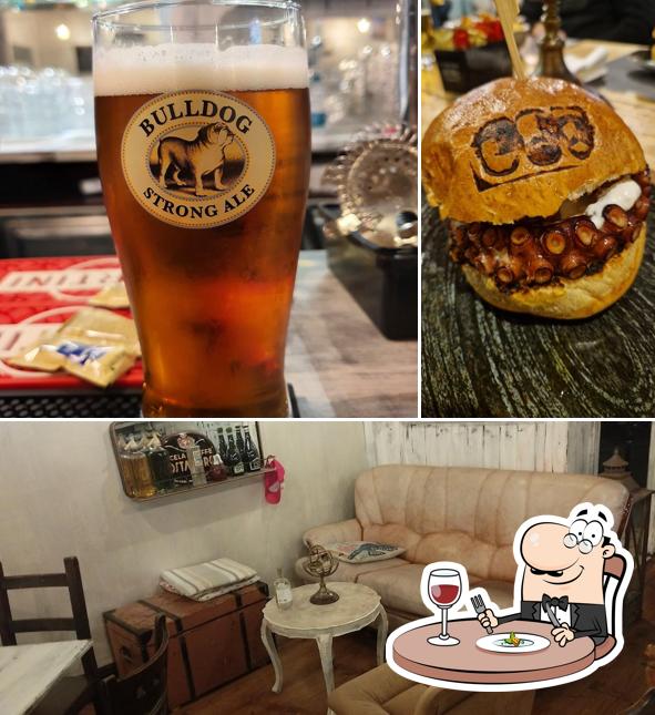 Questa è la foto che presenta la cibo e birra di Da quei 3