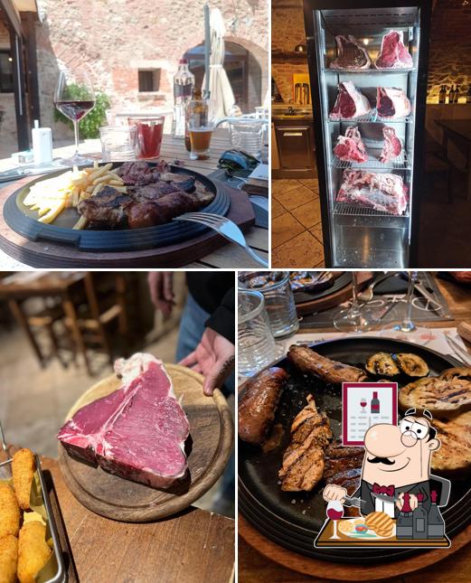 Prova i piatti di carne a BBQ Chianina station Montepulciano