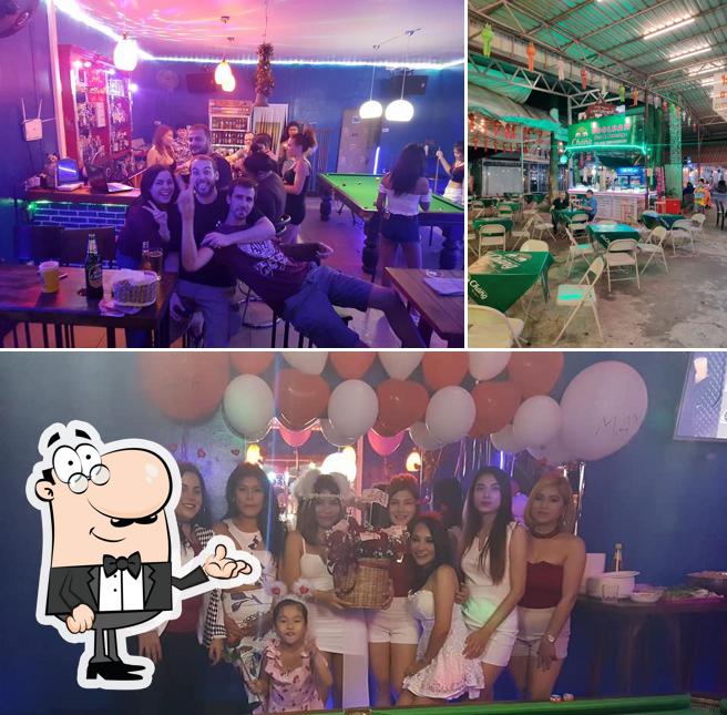 The photo of interior and birthday at Cool Bar