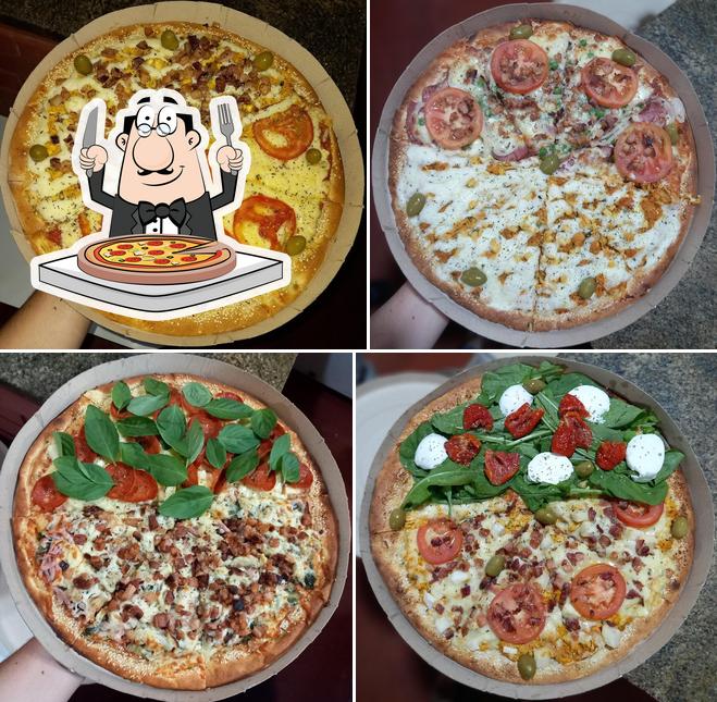 No Pizzaria dom leoni, você pode degustar pizza