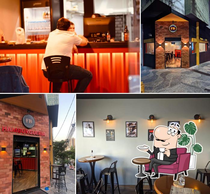 O interior do Foraster Burguer
