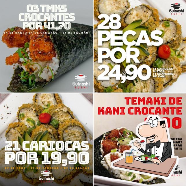 Comida em Guinashi Sushi