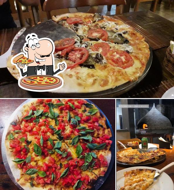 Consiga pizza no Restaurante e Pizzaria de Mercedes