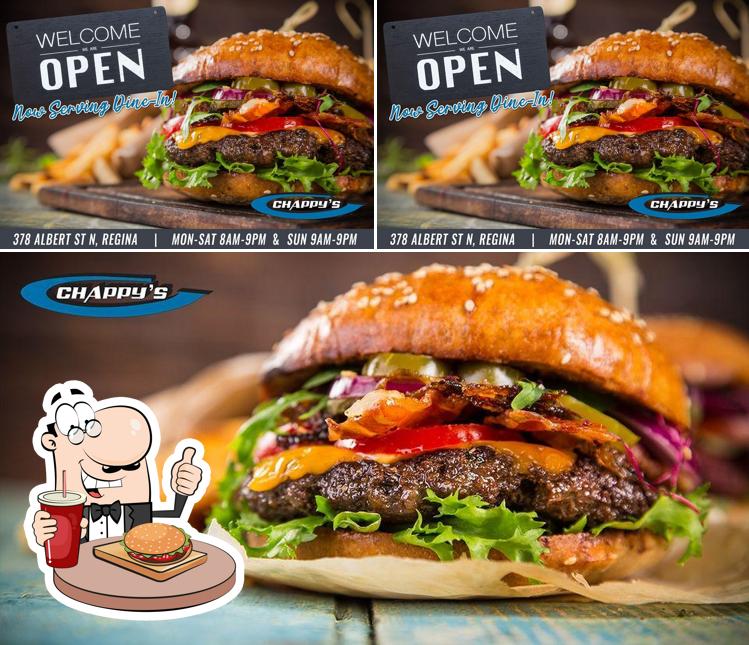 Les hamburgers de Chappy's Restaurant & Lounge will satisferont une grande variété de goûts