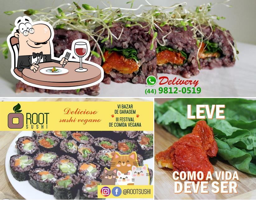 Comida em Root Sushi