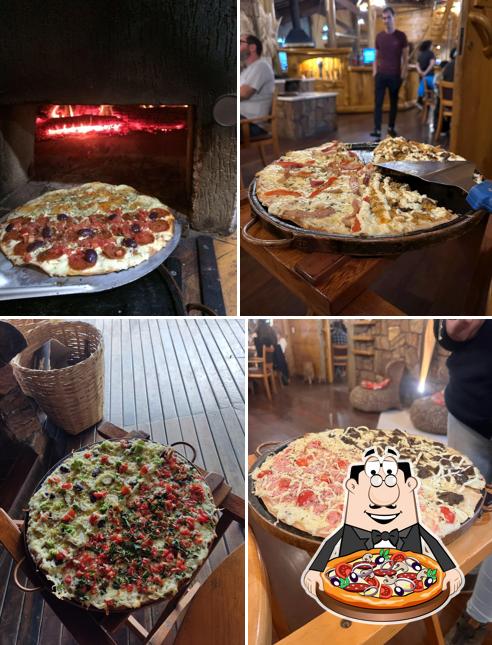 No Casa Di Pedra, você pode degustar pizza